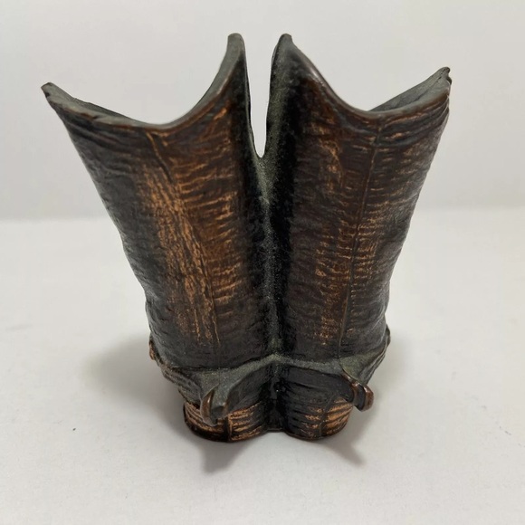 VTG Horse Saddle Salt & Pepper Shakers Cowboy Boots Toothpick Holder Metal Japan - Picture 12 of 12